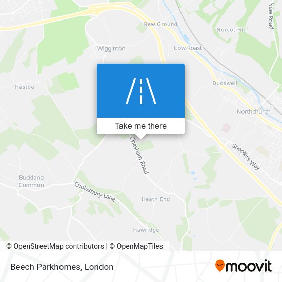 Beech Parkhomes map
