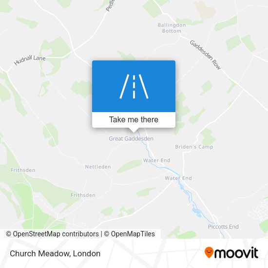 Church Meadow map