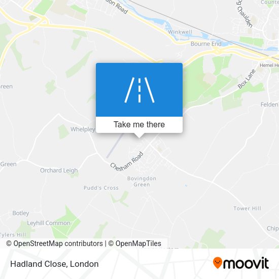 Hadland Close map