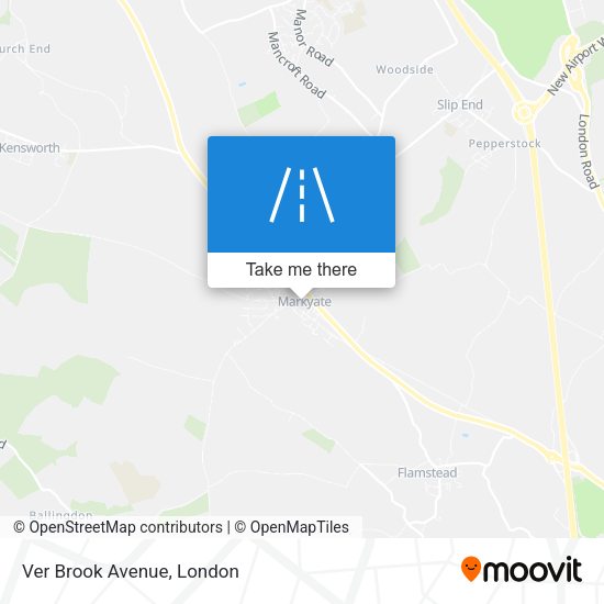 Ver Brook Avenue map