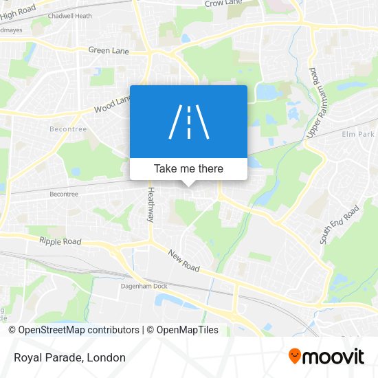 Royal Parade map