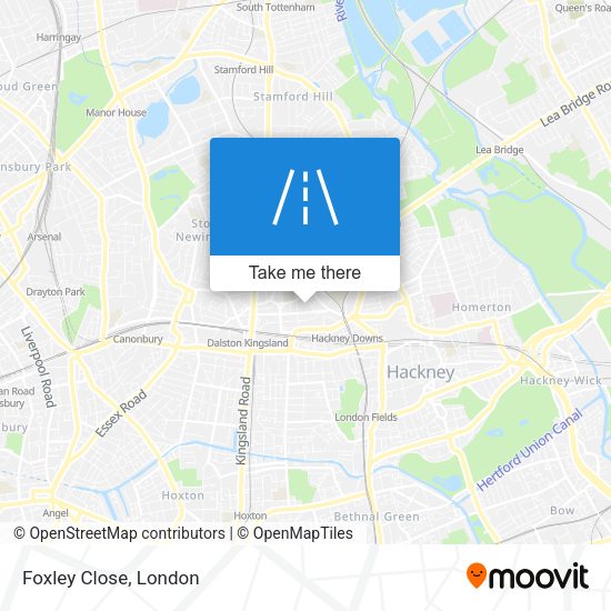 Foxley Close map