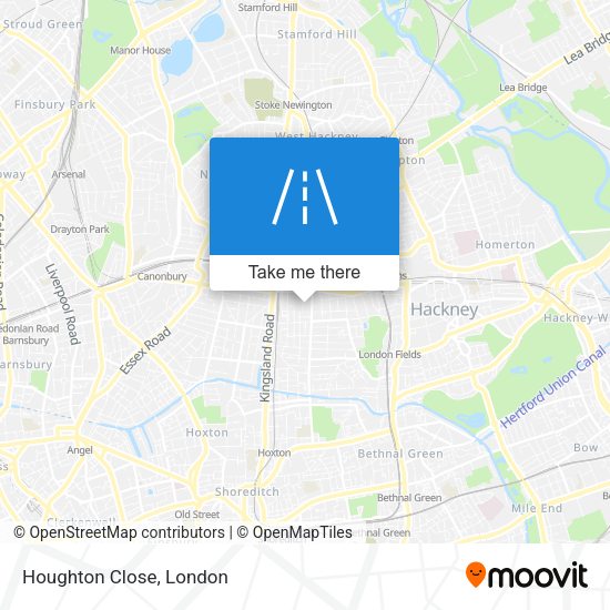 Houghton Close map