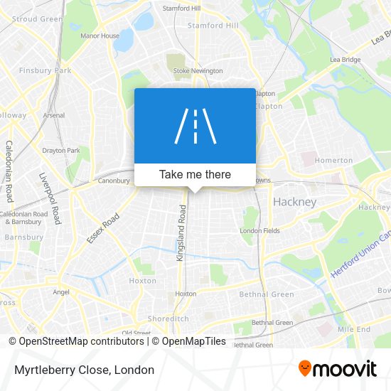 Myrtleberry Close map