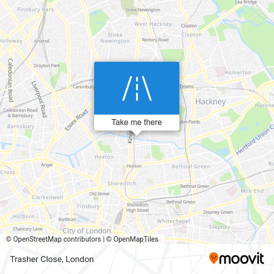 Trasher Close map
