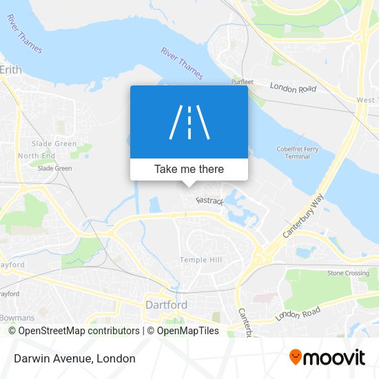 Darwin Avenue map