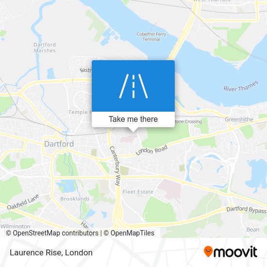 Laurence Rise map