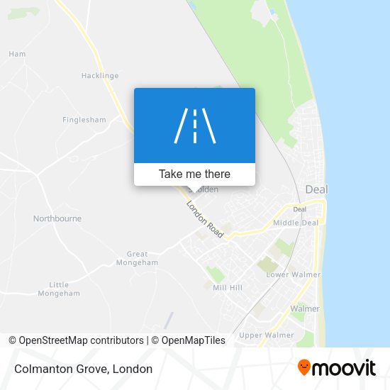 Colmanton Grove map