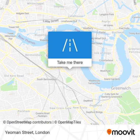 Yeoman Street map