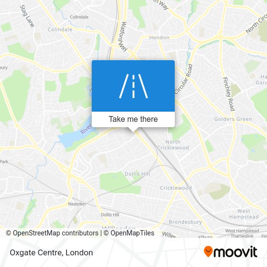 Oxgate Centre map
