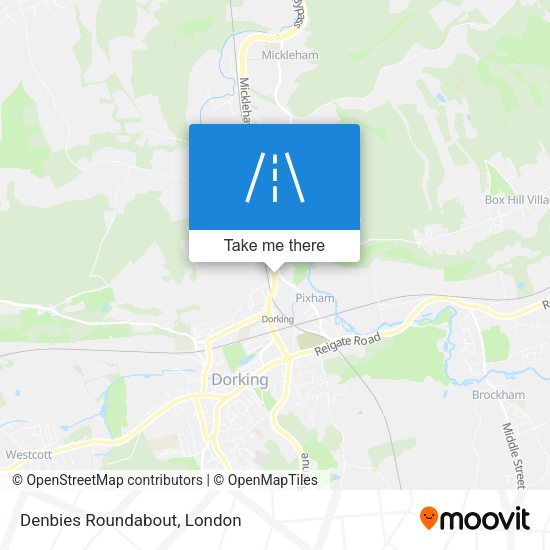 Denbies Roundabout map