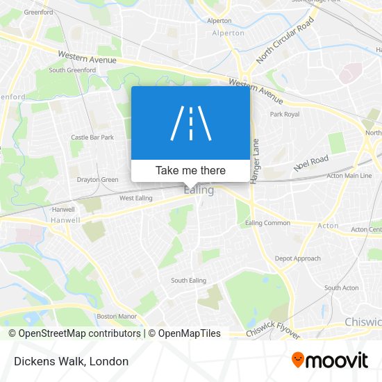 Dickens Walk map