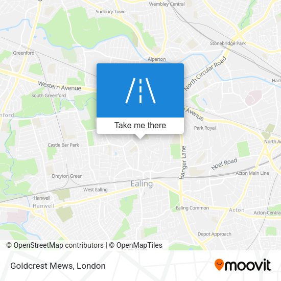Goldcrest Mews map