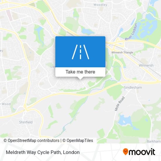 Meldreth Way Cycle Path map