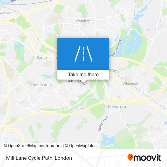 Mill Lane Cycle Path map