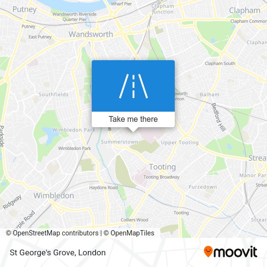 St George's Grove map