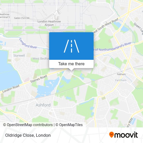 Oldridge Close map