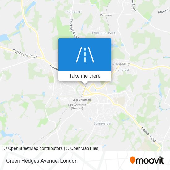 Green Hedges Avenue map