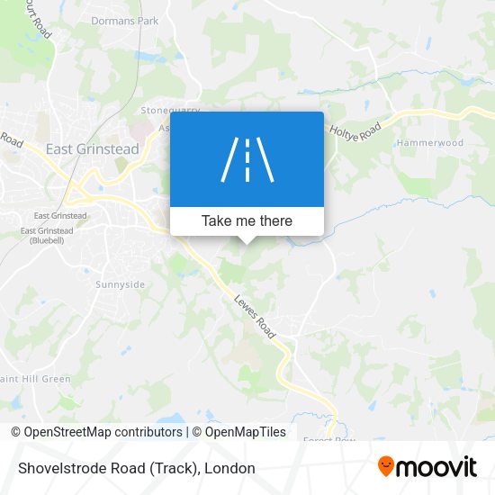 Shovelstrode Road (Track) map