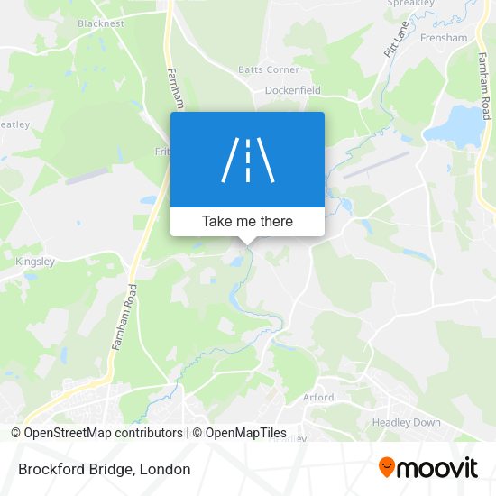 Brockford Bridge map