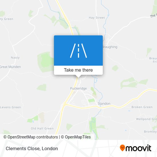 Clements Close map