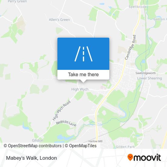 Mabey's Walk map