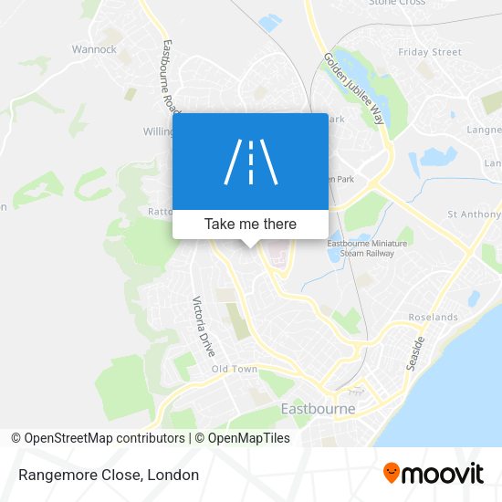 Rangemore Close map