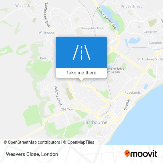 Weavers Close map