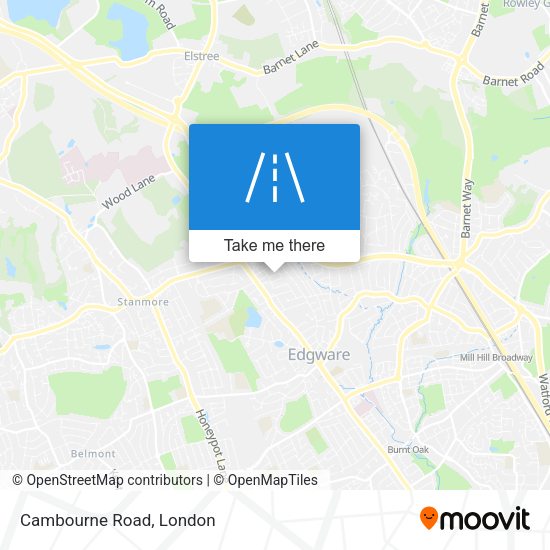 Cambourne Road map