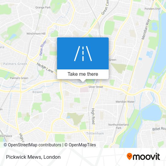 Pickwick Mews map