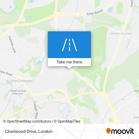 Charlwood Drive map