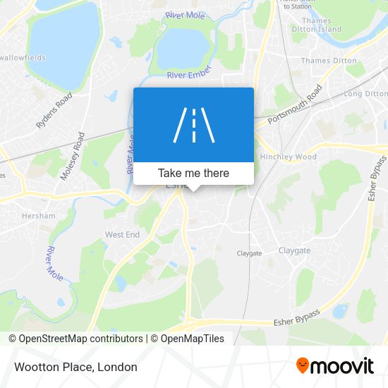 Wootton Place map