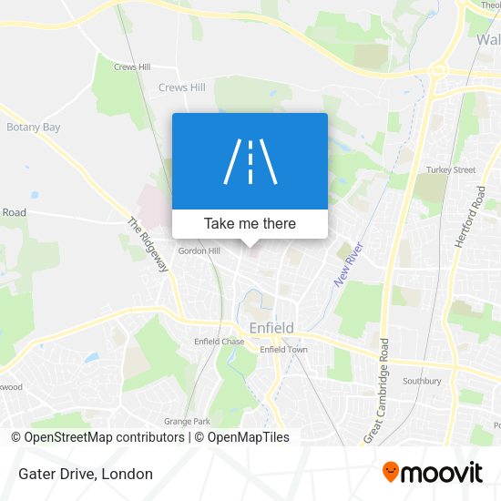 Gater Drive map