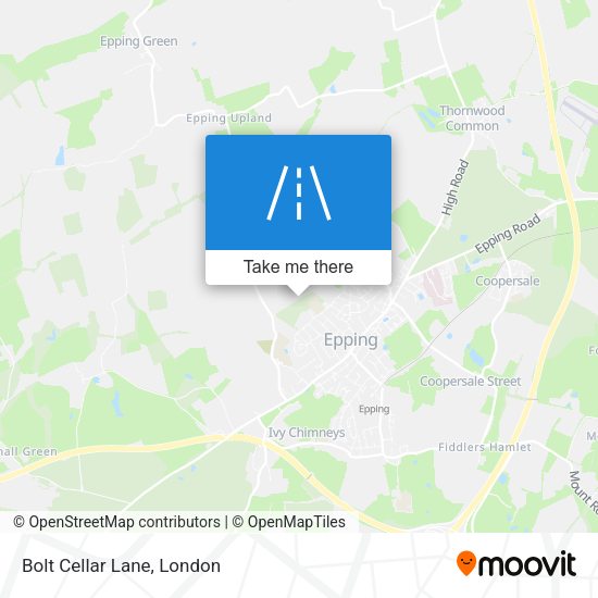 Bolt Cellar Lane map