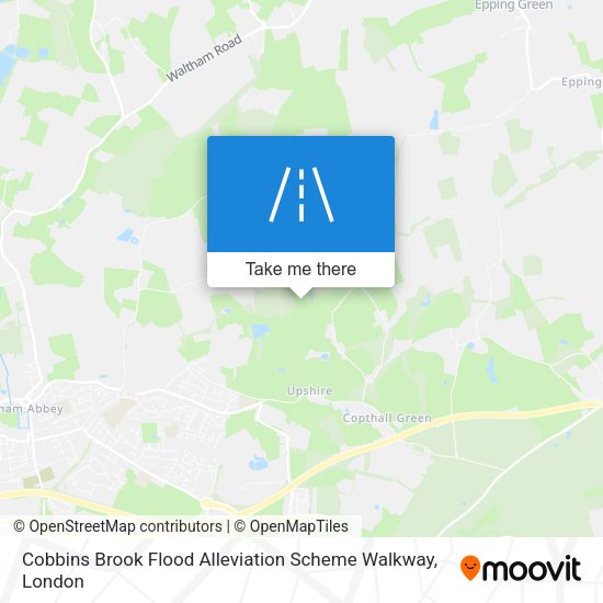 Cobbins Brook Flood Alleviation Scheme Walkway map
