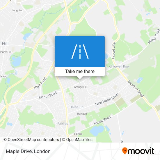 Maple Drive map