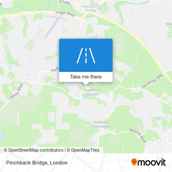 Pinchback Bridge map