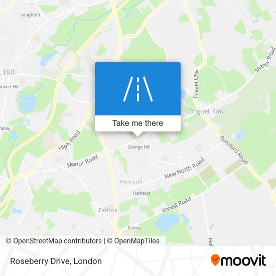 Roseberry Drive map