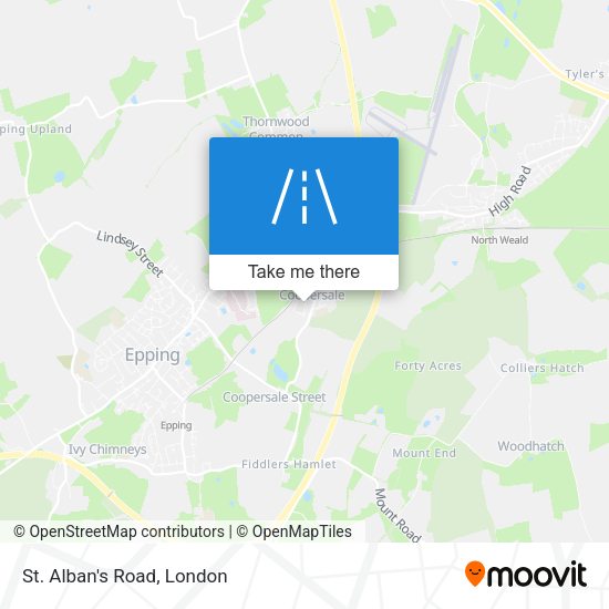 St. Alban's Road map