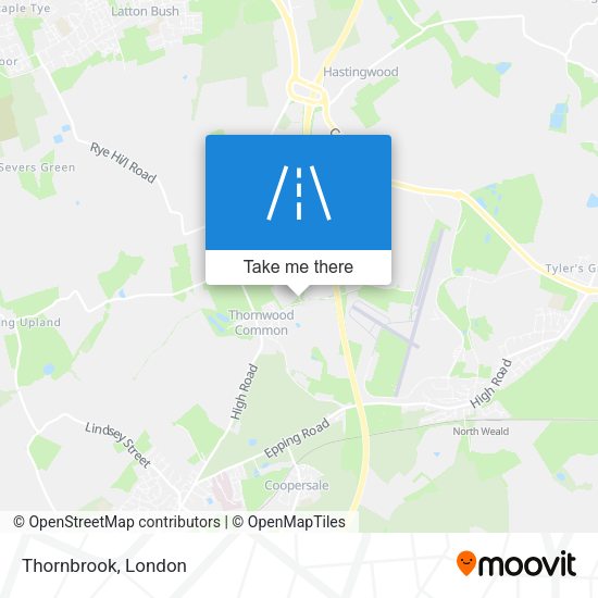 Thornbrook map