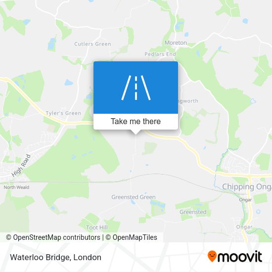 Waterloo Bridge map