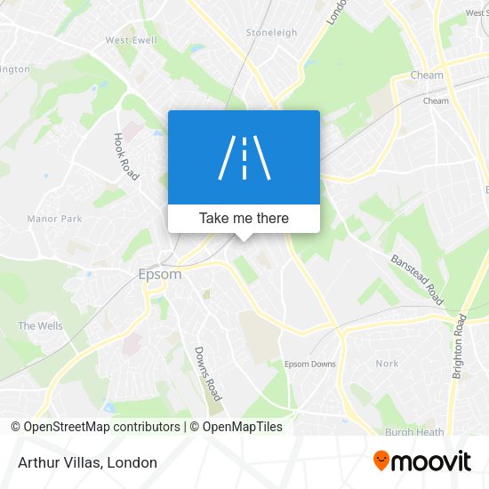 Arthur Villas map