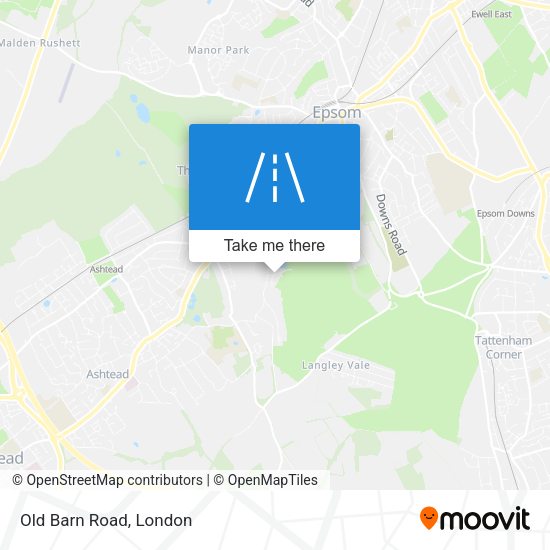 Old Barn Road map