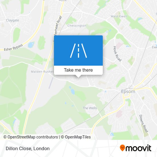 Dillon Close map