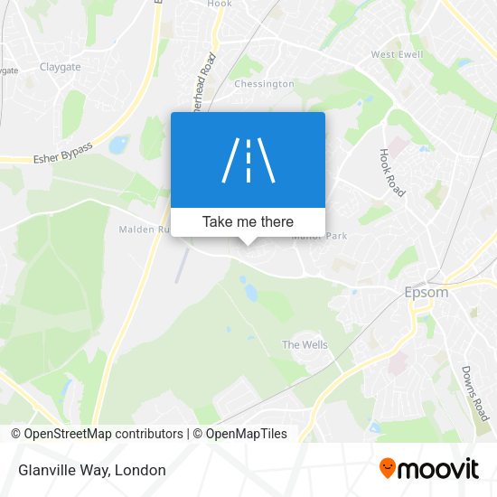 Glanville Way map