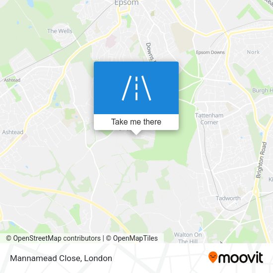 Mannamead Close map