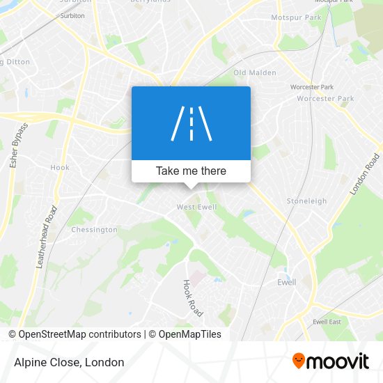 Alpine Close map