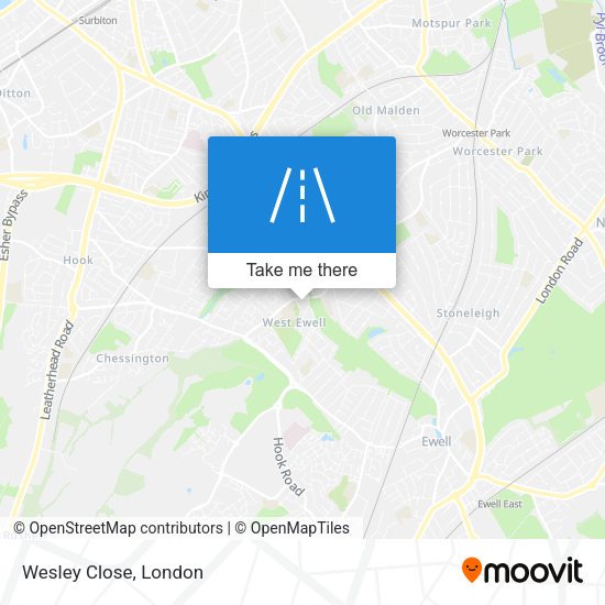 Wesley Close map