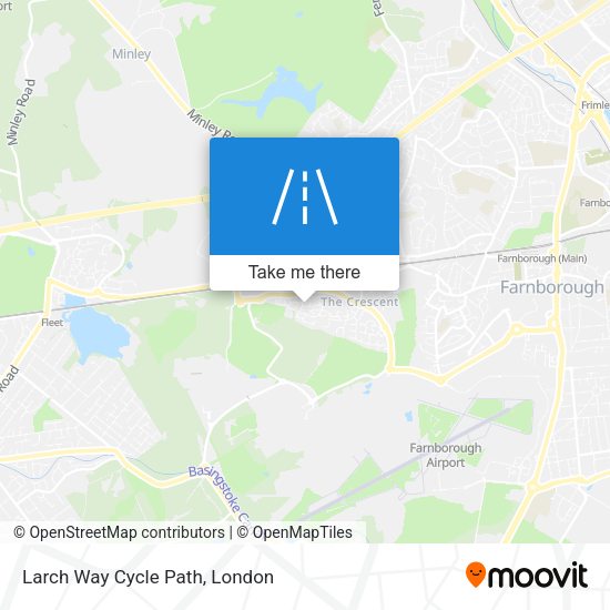 Larch Way Cycle Path map