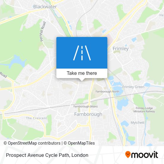 Prospect Avenue Cycle Path map